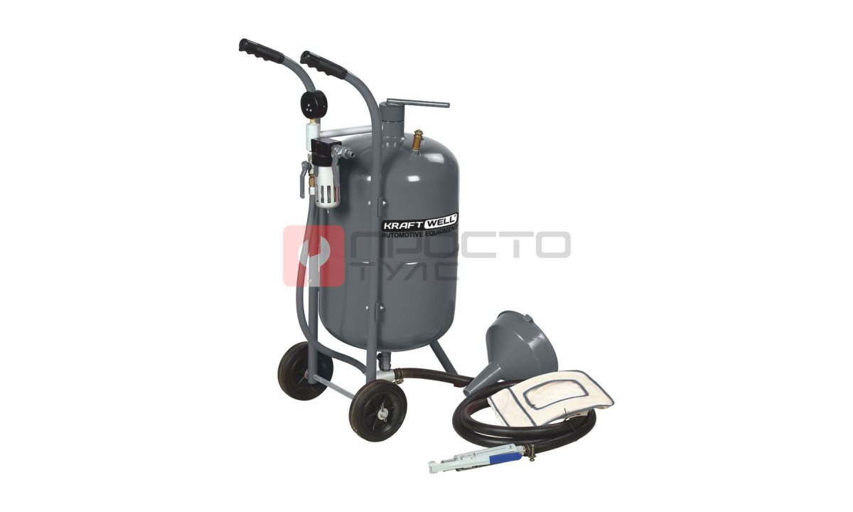  KraftWell KRW-SB10H Установка пескоструйная 37 л мобильная (0)