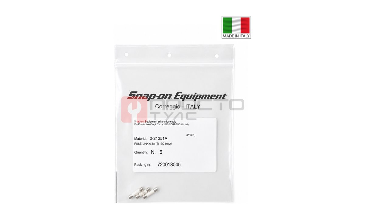  Комплект 6,3А (T) для станков Hofmann / John Bean (артикул 2-21251A) (0)