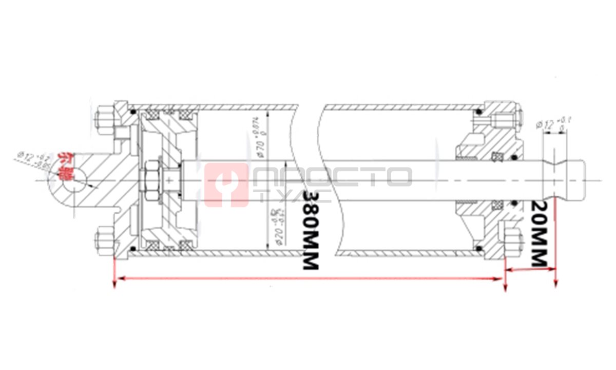  Цилиндр в сборе TCL 002 70х380 (1)