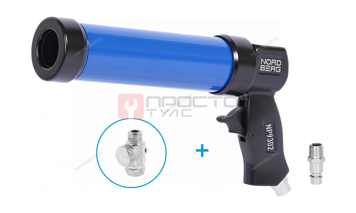  Пистолет для герметика NORDBERG NP9302+R (0)