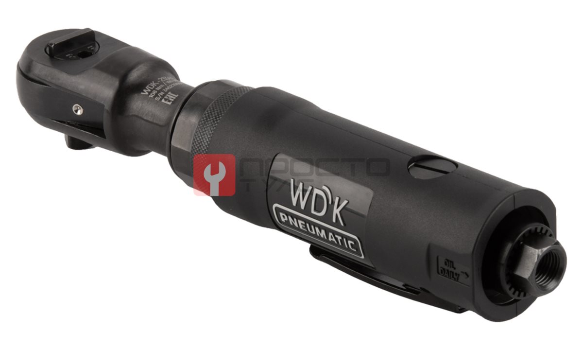  WDK-21345 Пневматическая трещотка 3/8”, 108 Нм, усиленная (1)