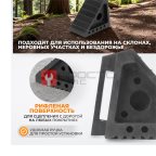  WDK-88002 Противооткатный упор резиновый, для грузовых автомобилей. Размеры 200х150х100 мм. (10)
