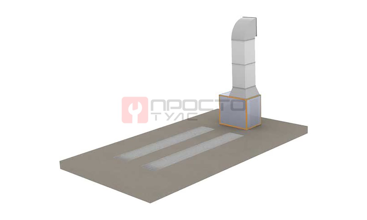  WDK-511 Пост подготовки с двумя полосами решёток для монтажа на приямок (0)