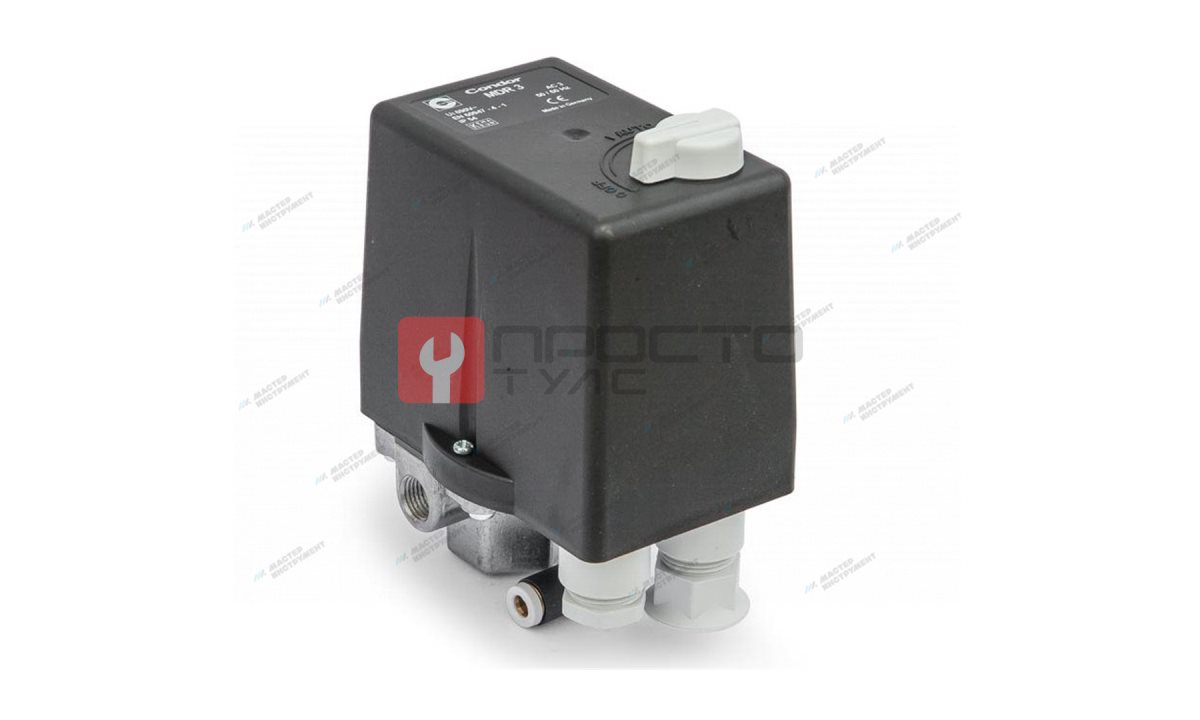  CONDOR WERKE Реле давления (прессостат) MDR3/16 3х1/4F+1х3/8F, 20А, 380В CONDOR 4996162073 (0)
