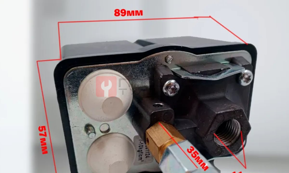  Реле прессостат для компрессора (Lefoo) 9-12.5kgf/cm (0)