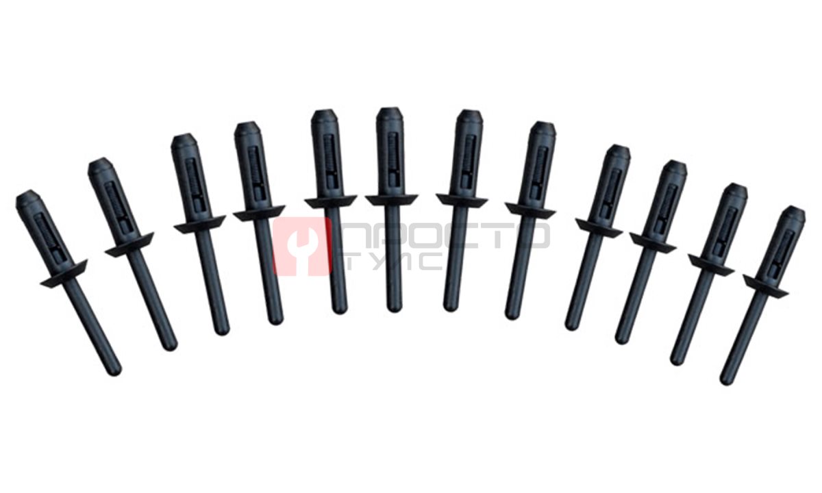  WDK-65483 Пластиковые заклёпки для ручного заклёпочника 6,3х25,2 мм, 50 шт (1)