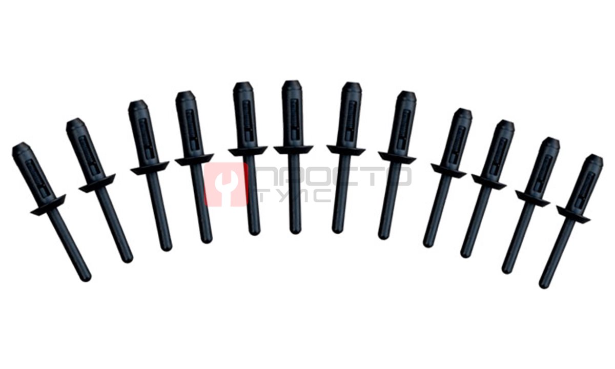  WDK-65486 Пластиковые заклёпки для ручного заклёпочника 6,6х17,2 мм, 50 шт (1)