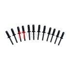  WDK-65486 Пластиковые заклёпки для ручного заклёпочника 6,6х17,2 мм, 50 шт мни (1)