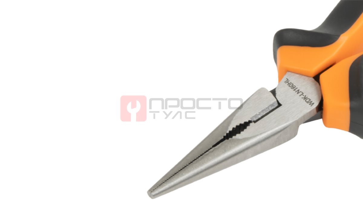  WDK-LN160HL Длинногубцы с двухкомпонентной рукоятью, 160 мм (0)