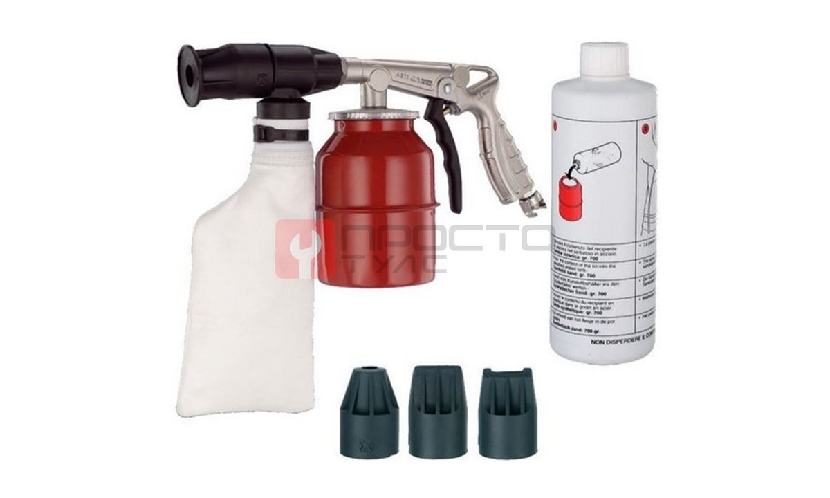  Набор KIT A/211 (пескоструйный пистолет, насадки, песок) AH092401 (0)