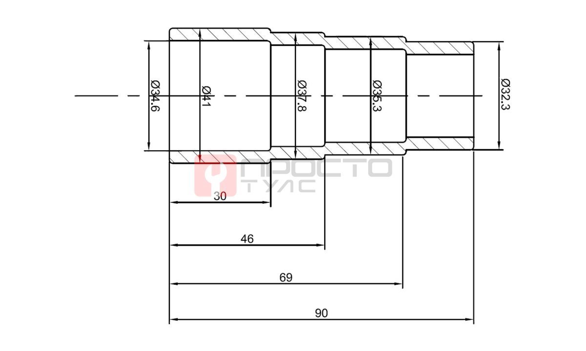  Переходник для пылесоса 32-36-38-41 мм TC-adapter AE&T (1)