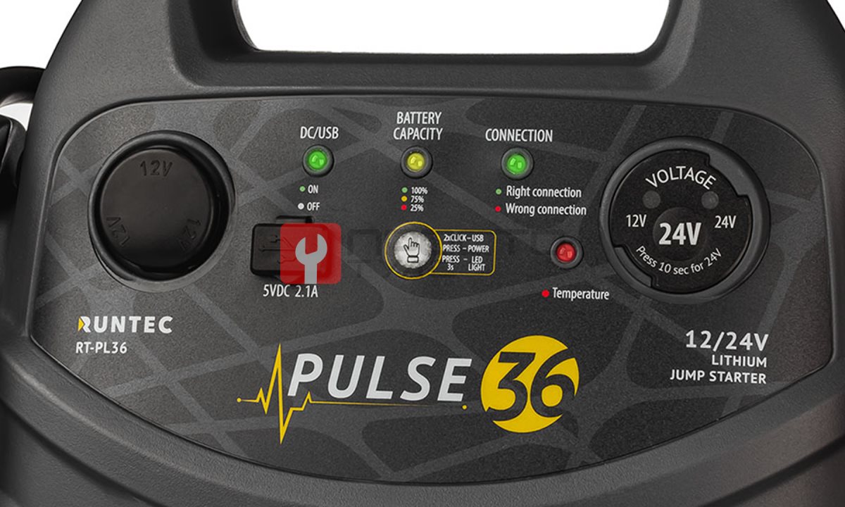 RUNTEC RT-PL36 Пусковое устройство Pulse 36 12/24 В, 2400/1200 A (1)