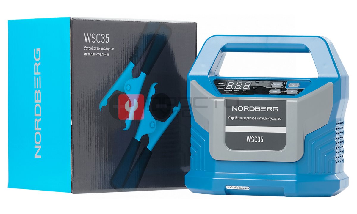  Зарядное интеллектуальное устройство 12/24 В, 15 A NORDBERG WSC35 (1)