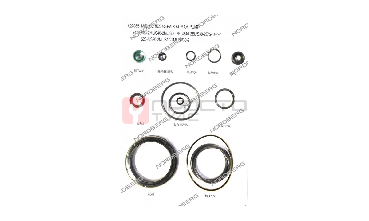  ЗАПЧАСТЬ РЕМКОМПЛЕКТ ПНЕВМОНАСОСА PK для домкрата N402 NORDBERG 000003769 (0)