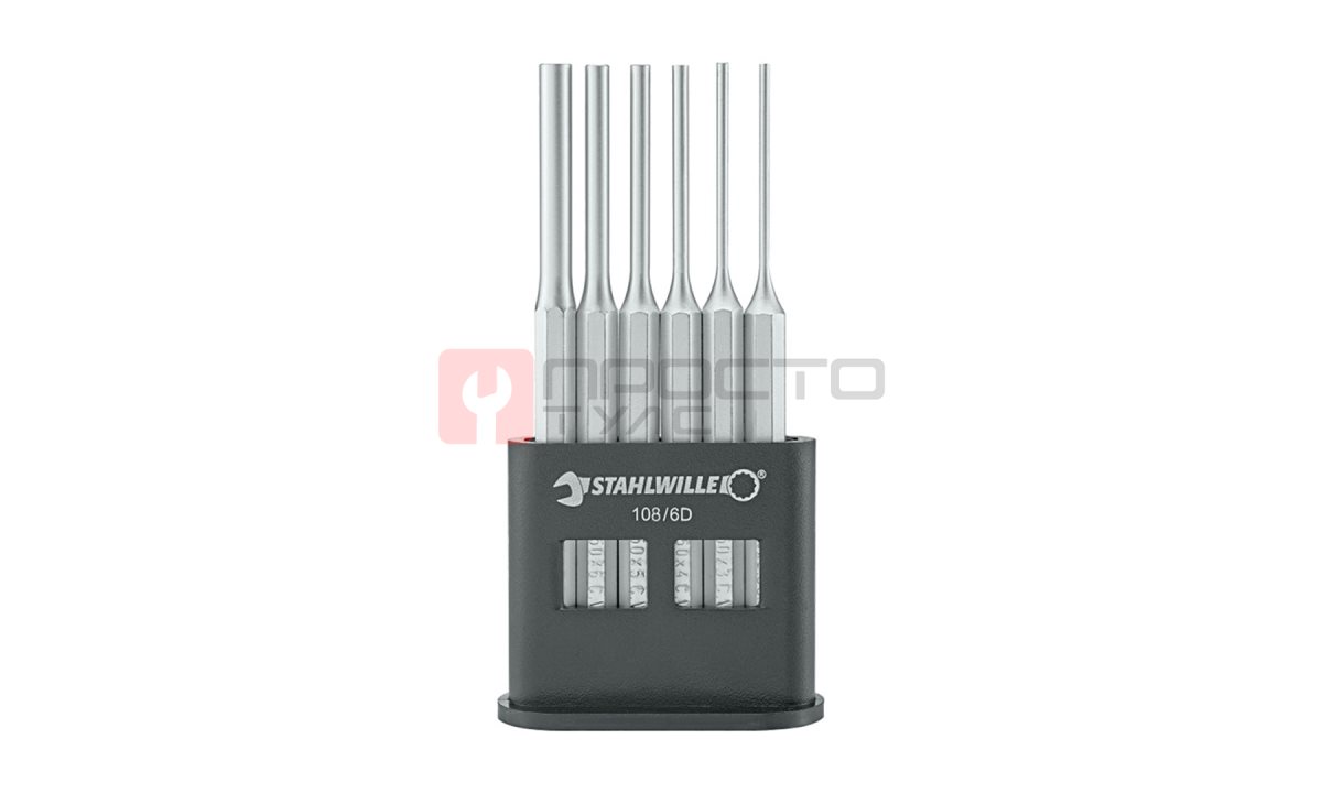  Комплект выколоток 6 шт, STAHLWILLE, 96700701, 108/6 D (0)