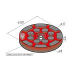  Накладка резиновая для подъемников HESHBON (120 мм) (3)