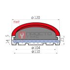  Накладка резиновая для подъемников МАНА. КОРД (110х5 мм) (3)
