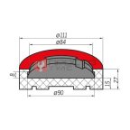  Накладка резиновая AMGO 1043 (3)