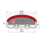  Накладка резиновая EverLift 1042 5т (2)