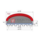  Резиновая накладка для автомобильных подъемников 