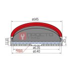  Резиновая накладка для подъемников 