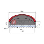  Резиновая накладка для подъемников 