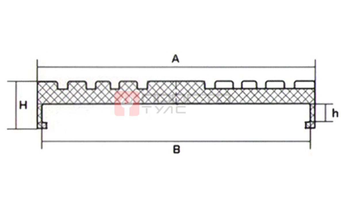  Резиновая накладка для подъемников T4, EverLift (Россия) (1)