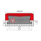  Резиновая накладка для подъемников 