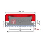  Резиновая накладка для подъемников 