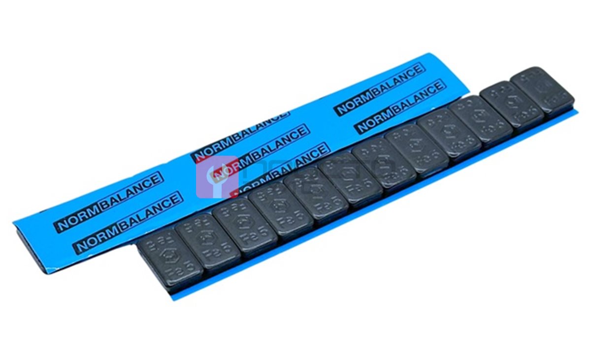  Груза адгезивные FE-060G 12×5 гр (Синий скотч) (Тёмно-серая эмаль) (100 шт.) (0)
