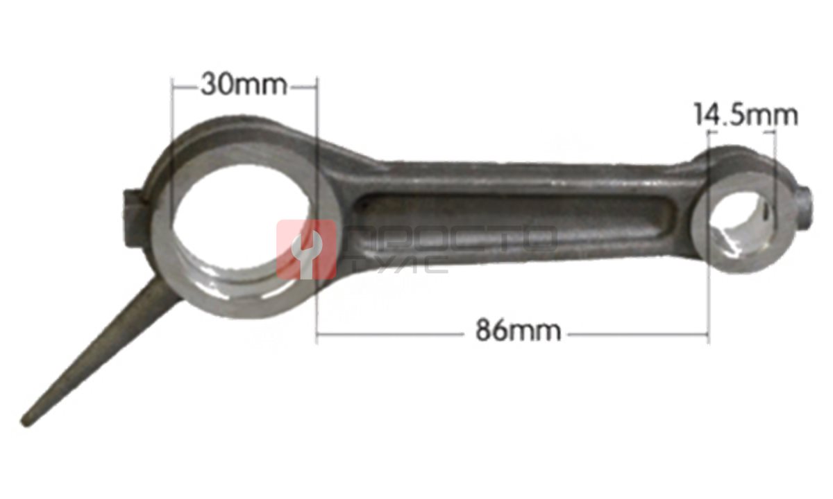  Алюминиевый шатун 14,5*30*86(108) (0)
