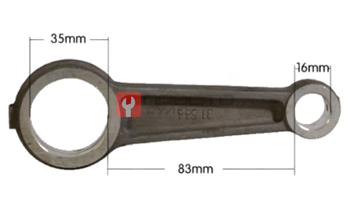 Шатун  компрессора 16*35*83 (0)