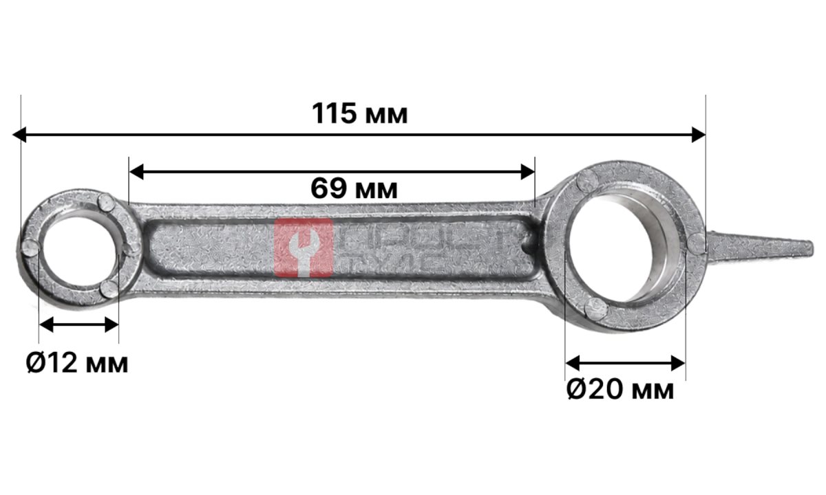  Шатун компрессора 12*20*69 (0)