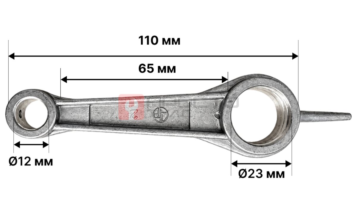  Шатун компрессора 12*23*65 (0)