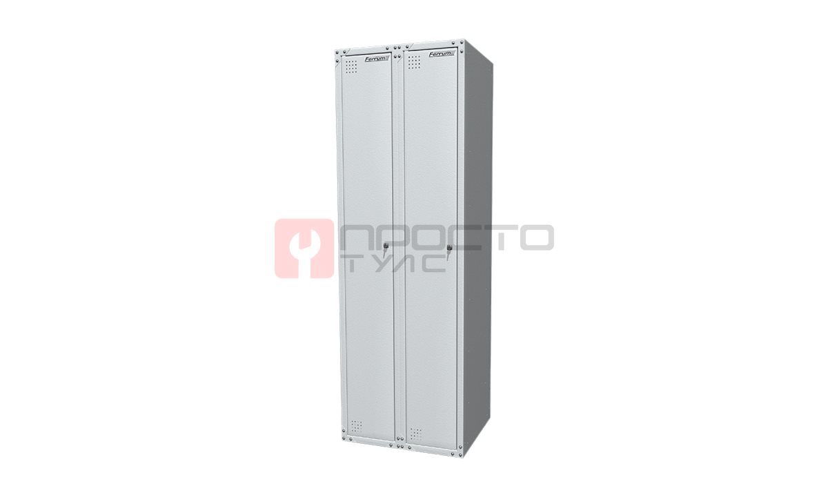  Шкаф для одежды, 2 секции, 600х500х1800 мм, FERRUM, 03.322-7035 (0)