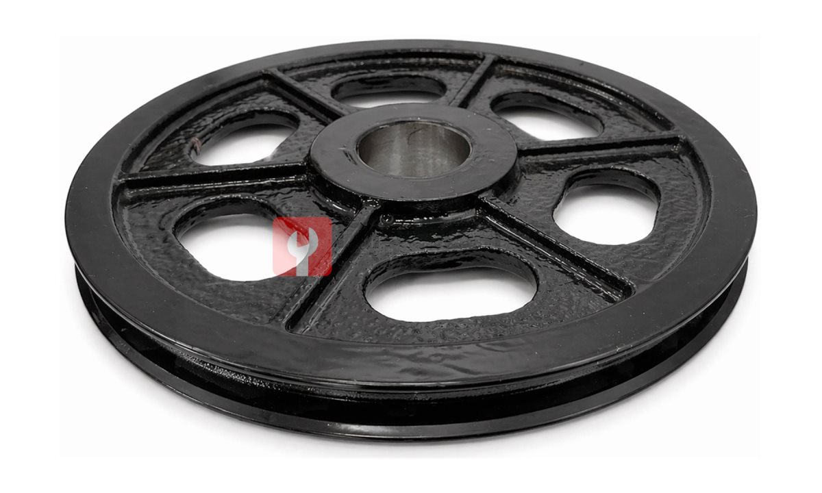 Шкив одноручейный чугунный 230 мм, профиль А (13), посадка 38 мм (Италия)
 (1)