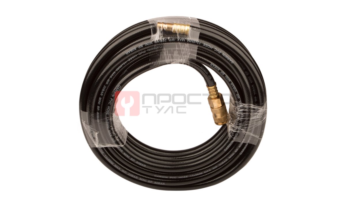  GARWIN PRO 808740-0813-10 Шланг ПВХ (PVC) 8*13, 10 м, черный, БРС в комплекте, в бухте (0)