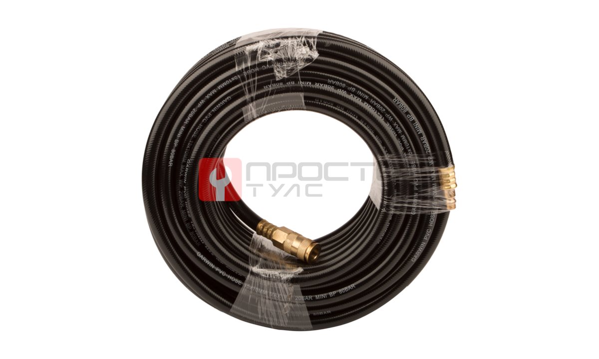  GARWIN PRO 808740-1015-20 Шланг ПВХ (PVC) 10*15, 20 м, черный, БРС в комплекте, в бухте (0)