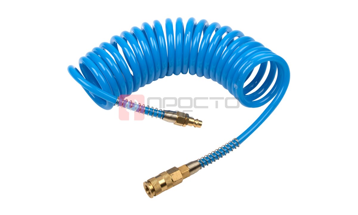  GARWIN PRO 808750-0610-05 Шланг полиуретан (PU) 10*6, витой, 5 м, синий, БРС в комплекте (0)