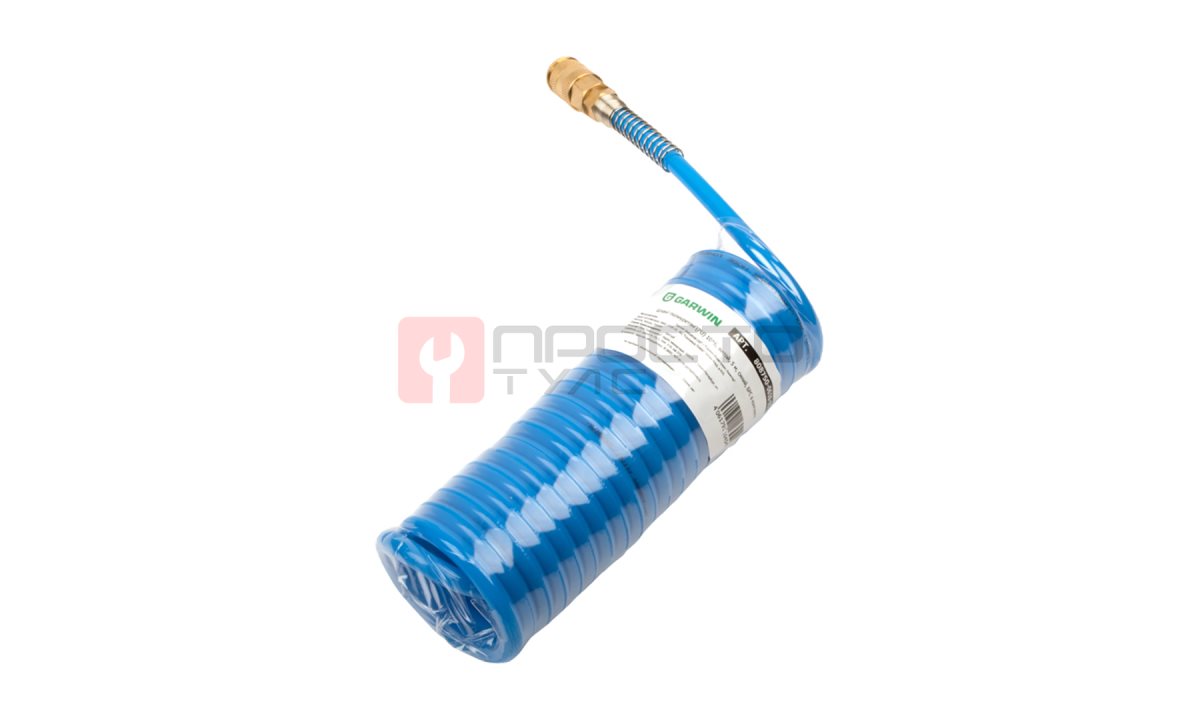  GARWIN PRO 808750-0610-05 Шланг полиуретан (PU) 10*6, витой, 5 м, синий, БРС в комплекте (1)