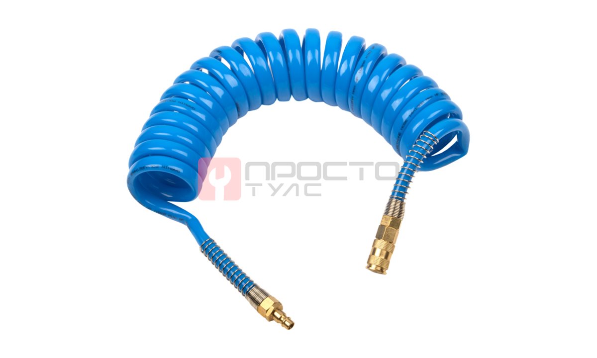  GARWIN PRO 808750-1014-05 Шланг полиуретан (PU) 14*10, витой, 5 м, синий, БРС в комплекте (0)