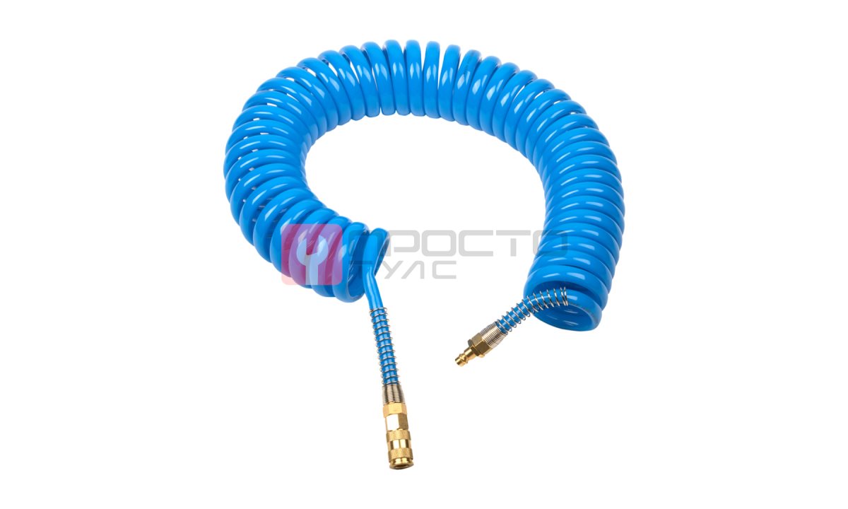  GARWIN PRO 808750-1014-10 Шланг полиуретан (PU) 14*10, витой, 10 м, синий, БРС в комплекте (0)