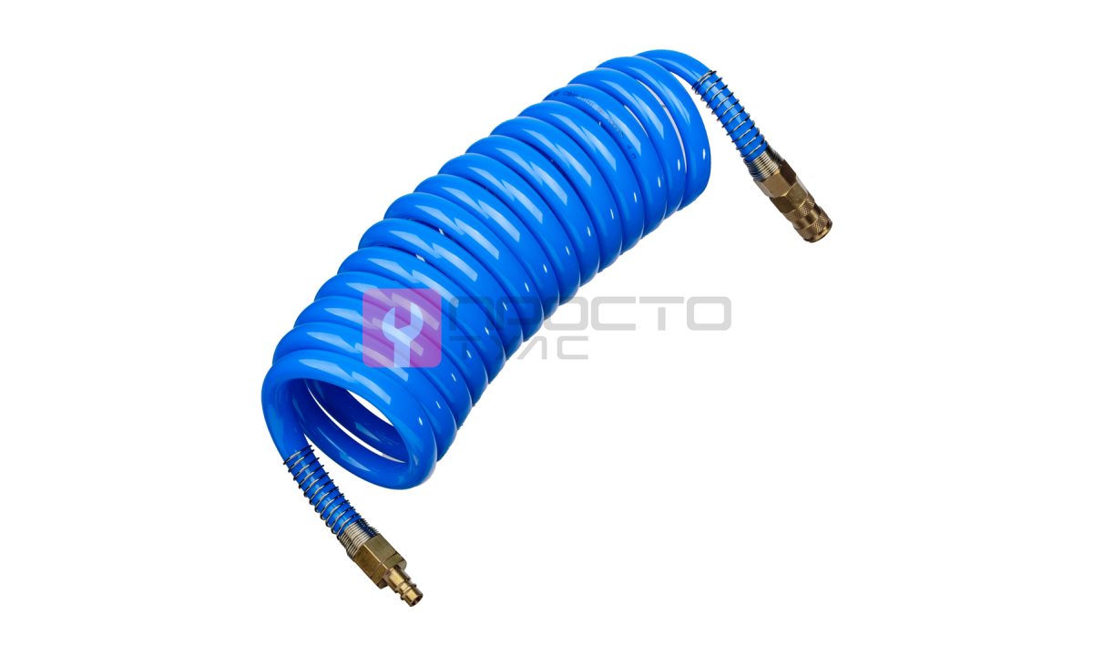  GARWIN PRO 808750-1216-05 Шланг полиуретан (PU) 12*16, витой, 5 м, синий, БРС в комплекте (0)