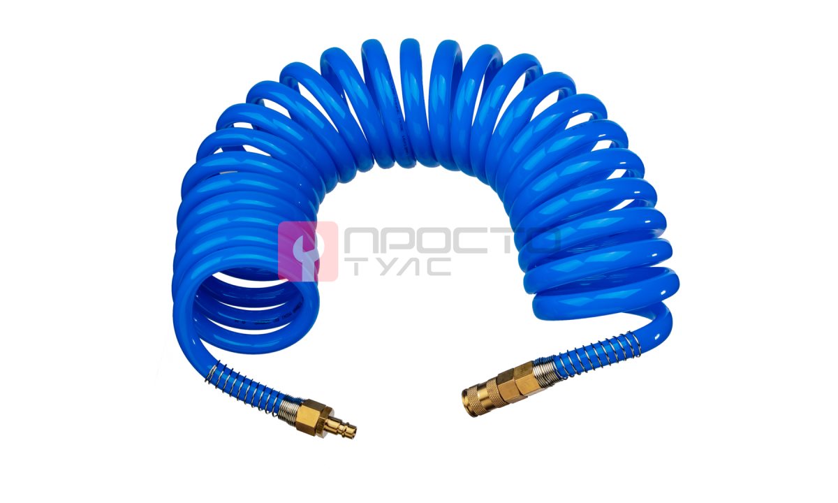  GARWIN PRO 808750-1216-07 Шланг полиуретан (PU) 12*16, витой, 7,5 м, синий, БРС в комплекте (0)