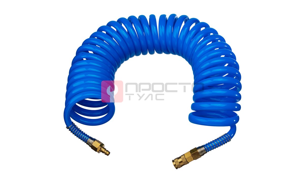  GARWIN PRO 808750-1216-10 Шланг полиуретан (PU) 12*16, витой, 10 м, синий, БРС в комплекте (0)