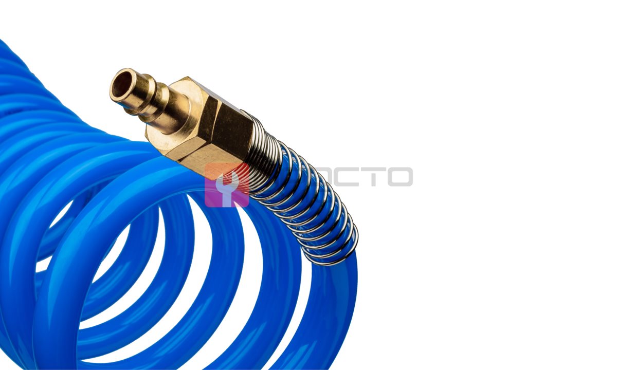  GARWIN PRO 808750-1216-10 Шланг полиуретан (PU) 12*16, витой, 10 м, синий, БРС в комплекте (1)