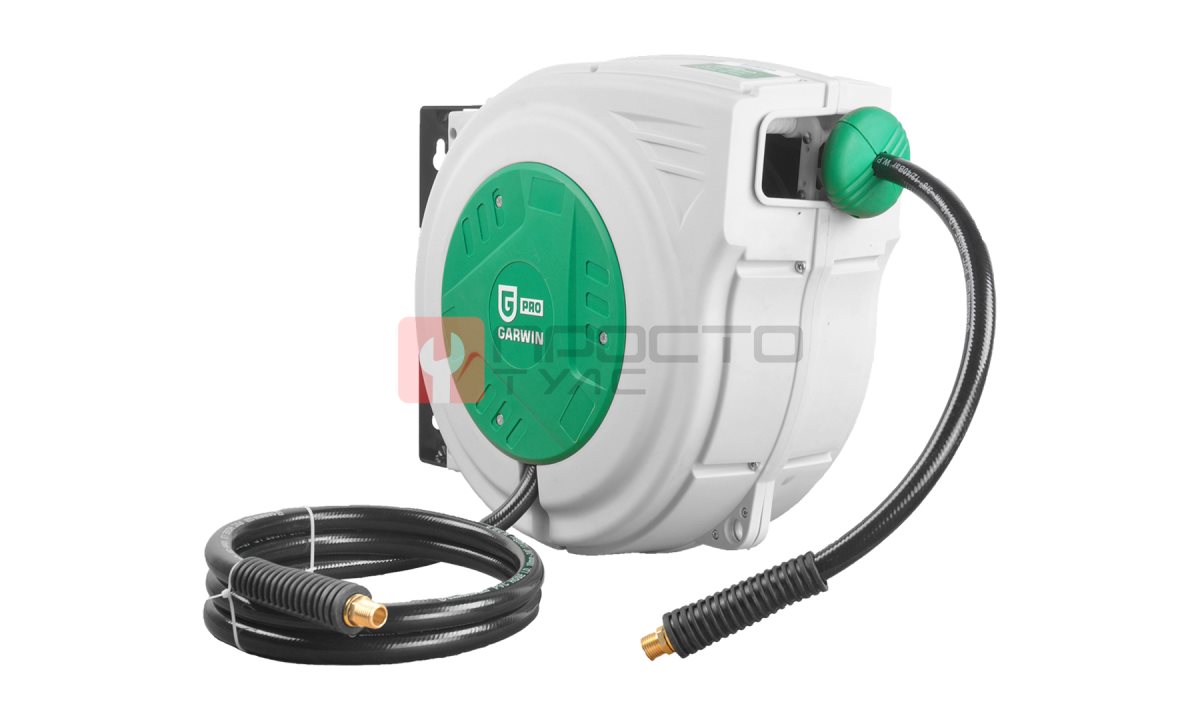  GARWIN PRO 808805-1010 Катушка для раздачи воздуха (воды) ПВХ 10 мм, 10 м, пластиковая закрытая, 1/4