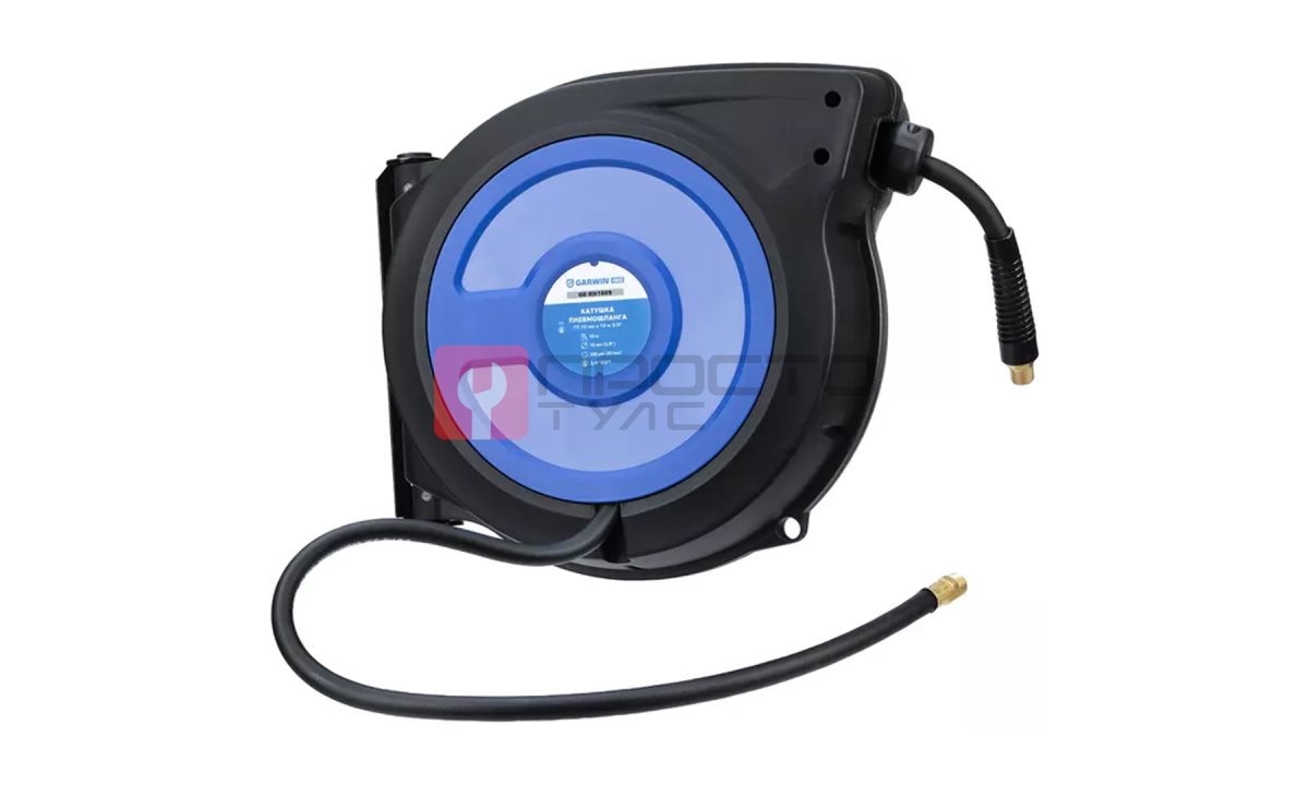  GARWIN INDUSTRIAL GE_RH1009 Катушка для раздачи воздуха (воды) ГП 10 мм, 10 м, пластиковая закрытая, 3/8