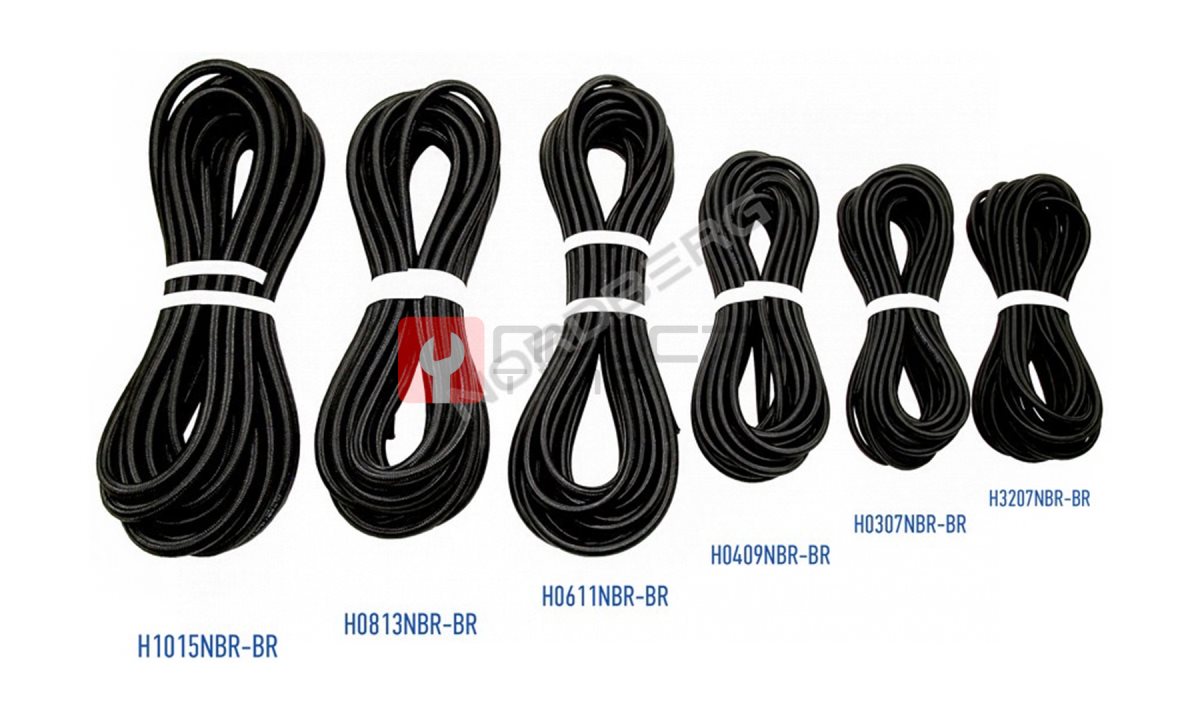  Шланг топливный резиновый в оплетке 3мм, 1м. NORDBERG H0307NBR-BR (1)