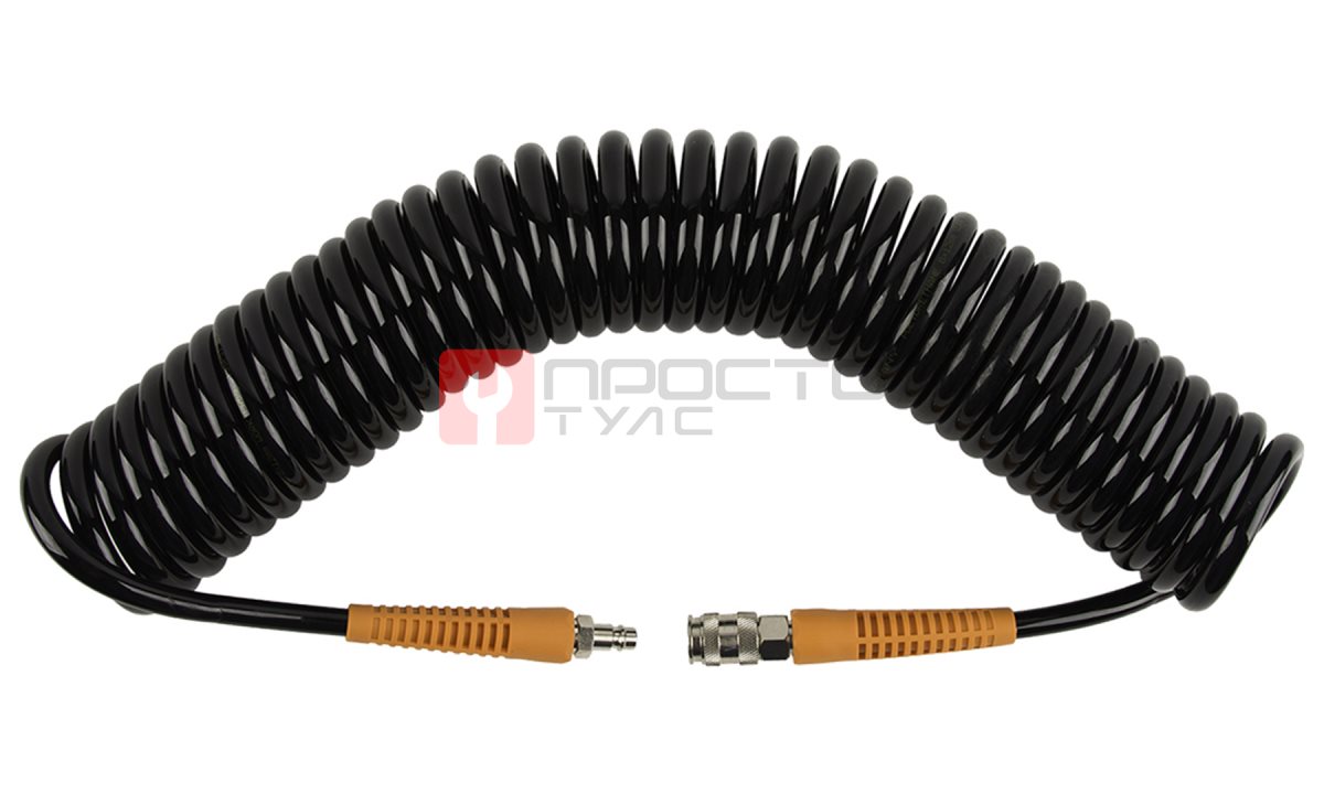  WDK-65710 Шланг пневматический спиральный с БРС, 10 м (0)
